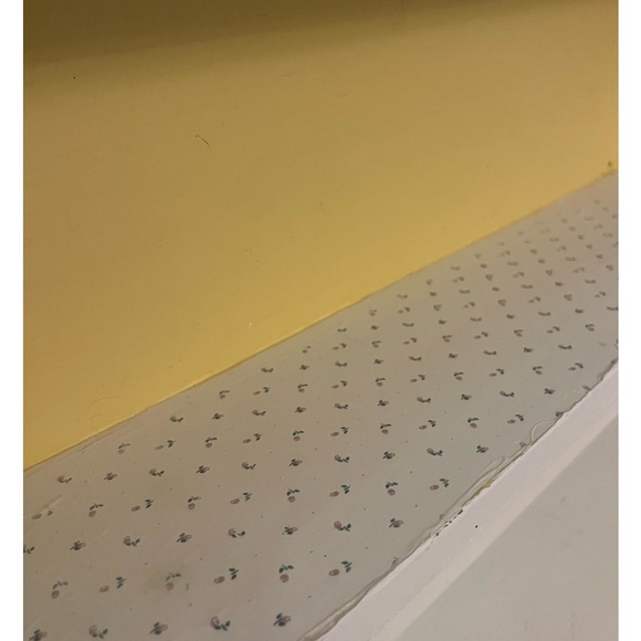 Vintage Wall Mount Spice Rack w Brass Hardware - Picture 13 of 15